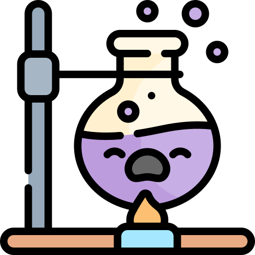 laboratorio Kawaii Lineal color icono