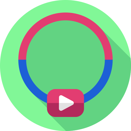 인스타그램 라이브 Flat Circular Flat icon