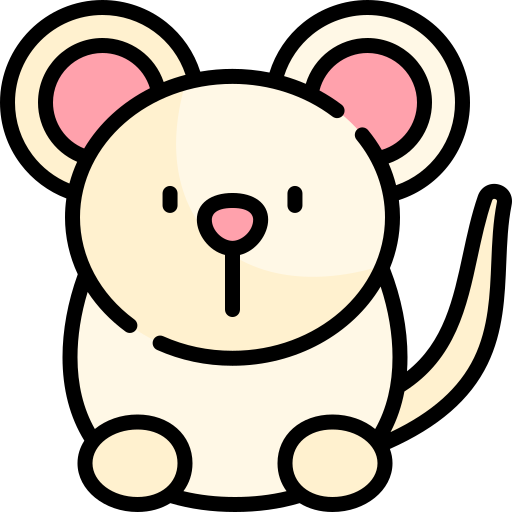 Mice Kawaii Lineal color icon