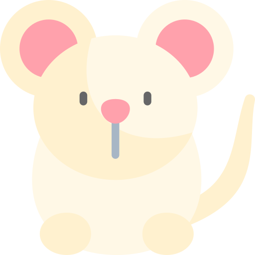 ratones Kawaii Flat icono