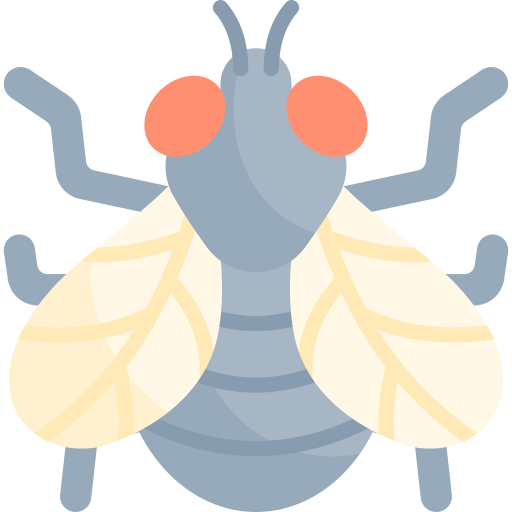 mosca Kawaii Flat icono