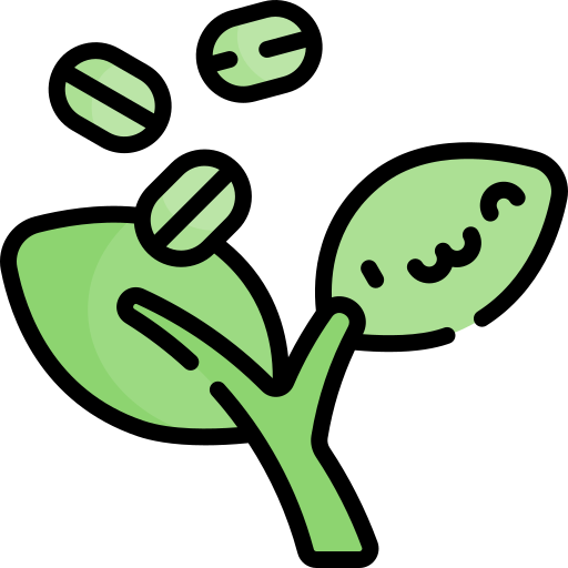 chlorophyll Kawaii Lineal color icon