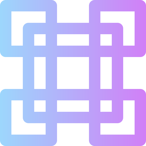 abstrakcyjny kształt Super Basic Rounded Gradient ikona