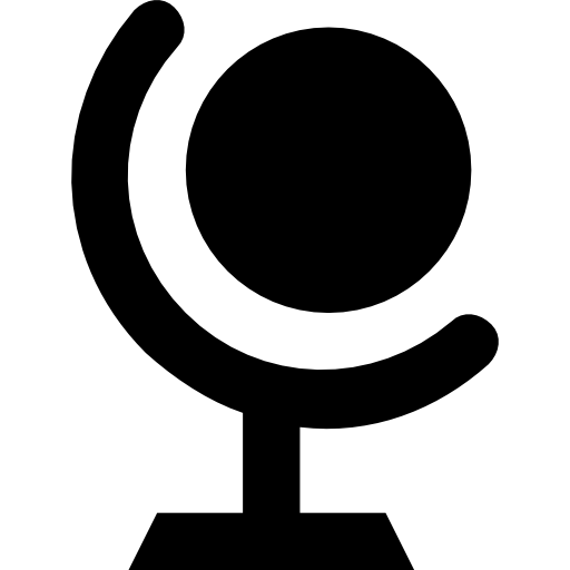 kula ziemska Prosymbols Solid ikona