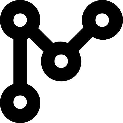 grafico a linee Prosymbols Solid icona