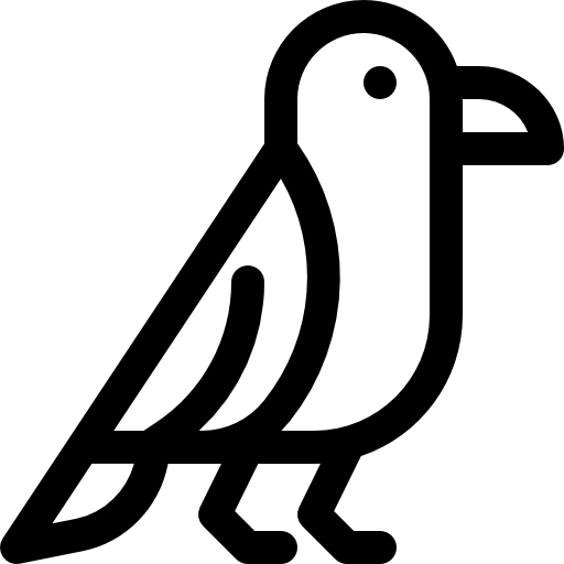까마귀 Basic Rounded Lineal icon