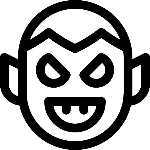 drakula Basic Rounded Lineal ikona