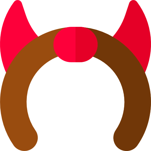 Devil Basic Rounded Flat icon