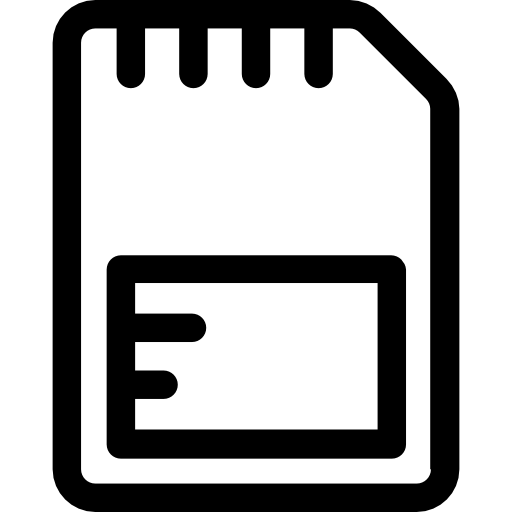 sd-karte Prosymbols Lineal icon