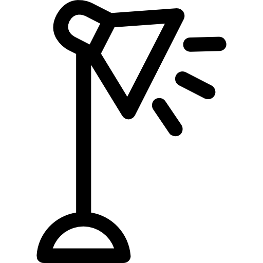 lampada da scrivania Prosymbols Lineal icona