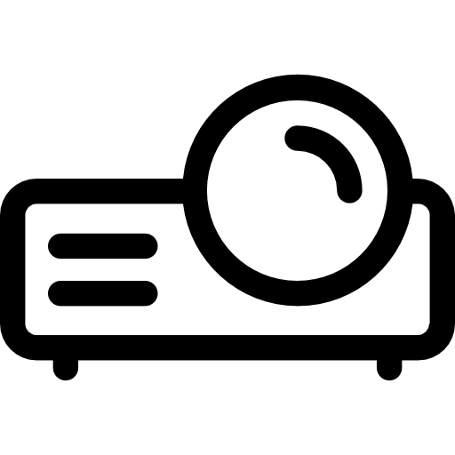 projecteur Prosymbols Lineal Icône