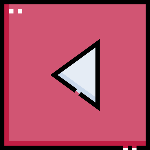 Left arrow Detailed Straight Lineal color icon