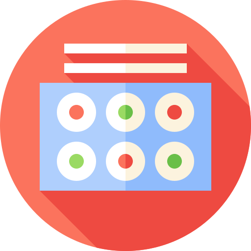 Sushi Flat Circular Flat icon