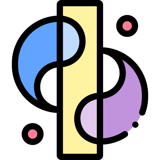 Абстрактная форма Detailed Rounded Lineal color иконка