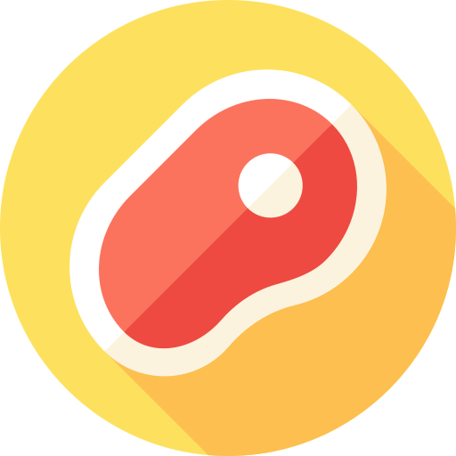 牛肉 Flat Circular Flat icon