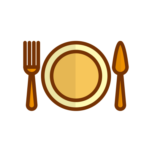 食べる Generic Outline Color icon