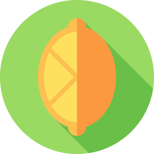 레몬 Flat Circular Flat icon