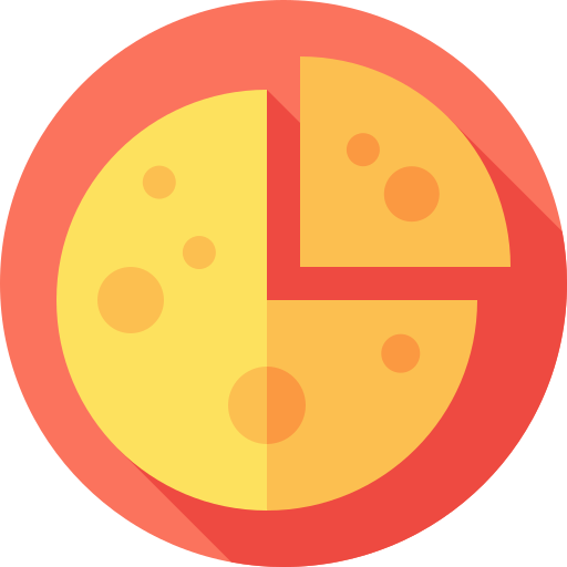 치즈 Flat Circular Flat icon