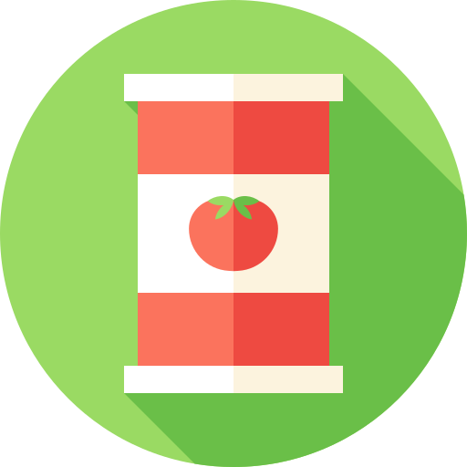 tomate Flat Circular Flat icono
