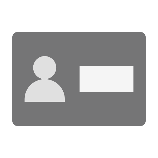 lidkaart Generic Flat icoon