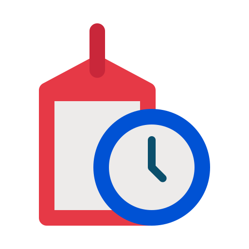 tiempo de venta Generic Flat icono