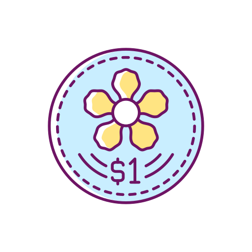 Singapore dollar Generic Thin Outline Color icon