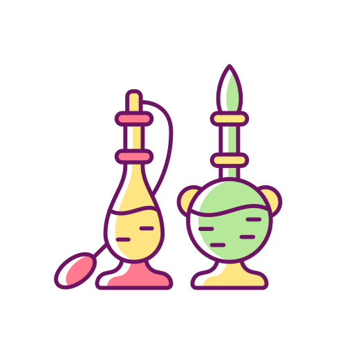 Perfumes Generic Thin Outline Color icon