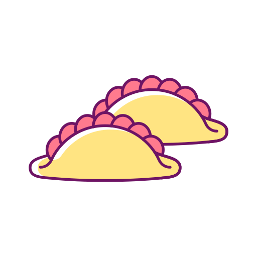 Curry puff Generic Thin Outline Color icon
