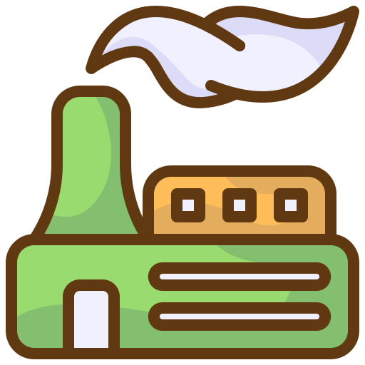 Eco factory Generic Outline Color icon