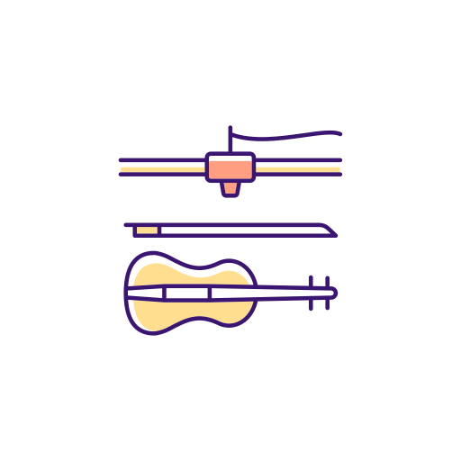 instrumento musical Generic Thin Outline Color icono
