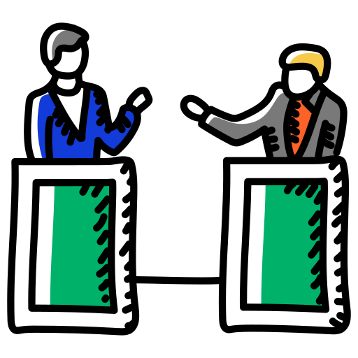 Debate Generic Hand Drawn Color icon