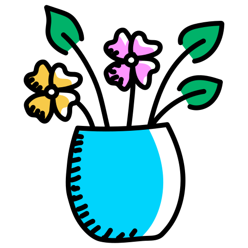 pot de fleur Generic Hand Drawn Color Icône