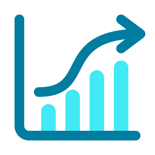 grafico statistico Generic Blue icona