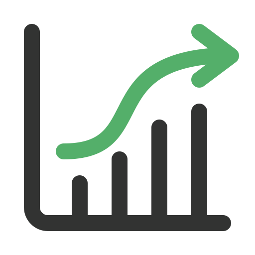 Statistical graphic Generic Outline Color icon