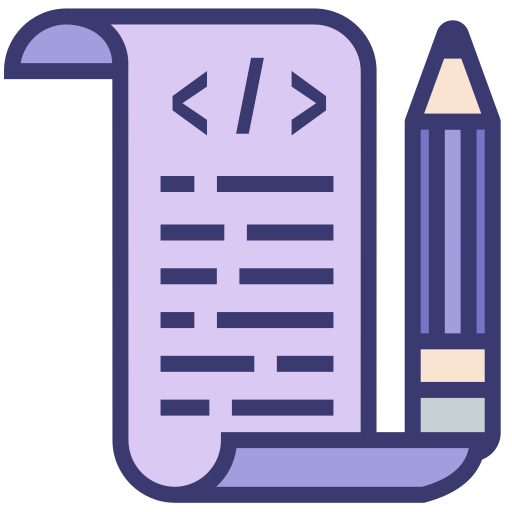 Script Generic Outline Color icon