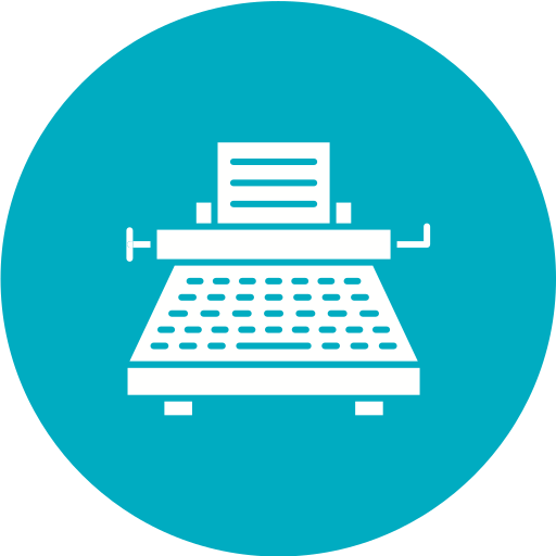 Typewriter Generic Circular icon