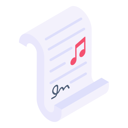 Music file Generic Isometric icon