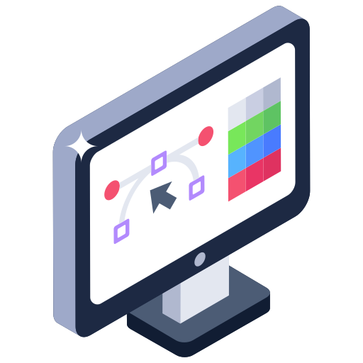 Bezier tool Generic Isometric icon