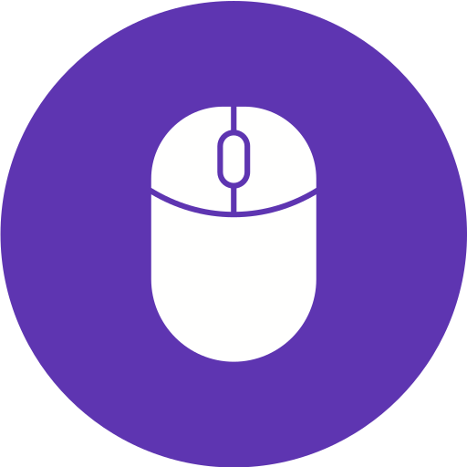 clicker do mouse Generic Circular Ícone
