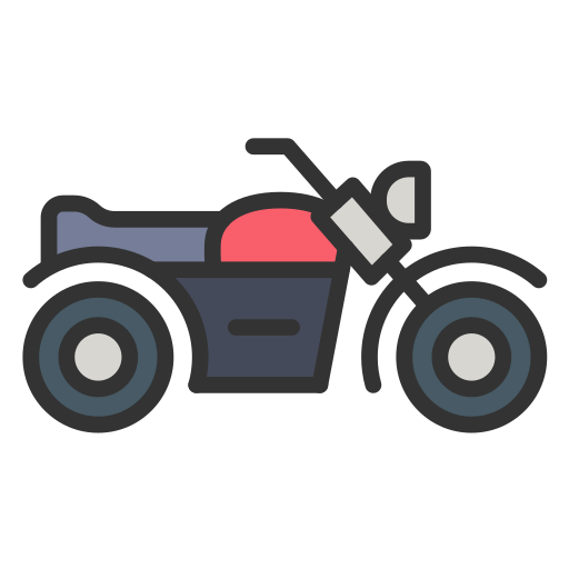 Мотоцикл Generic Outline Color иконка