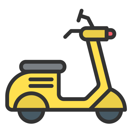 scooter Generic Outline Color icoon