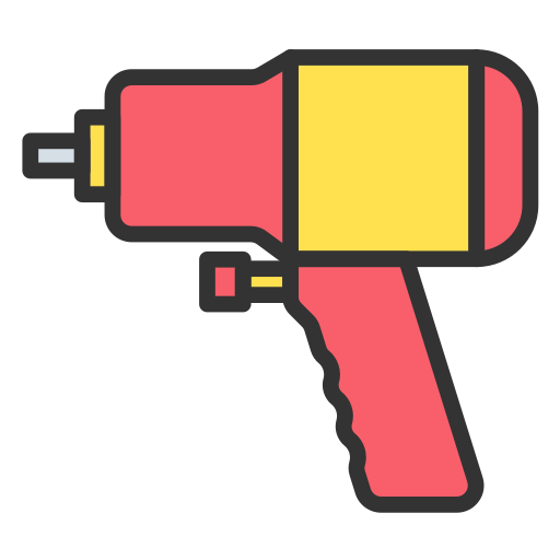 pistola de impacto de aire Generic Outline Color icono