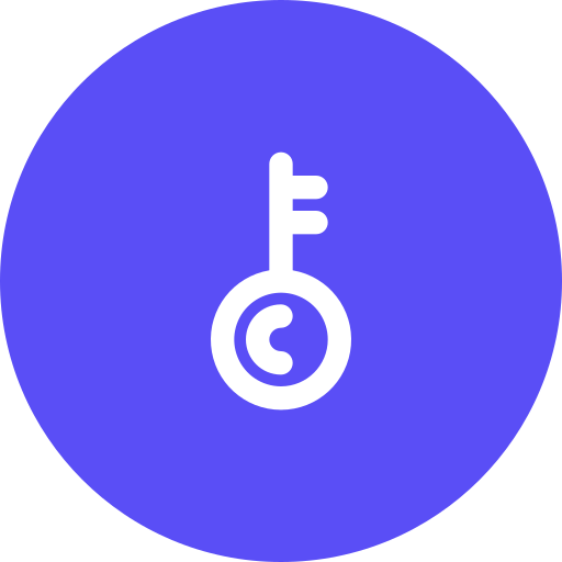 鍵 Generic Circular icon