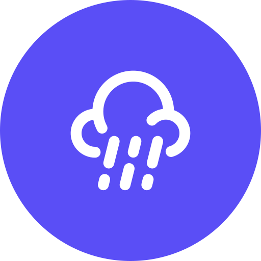 lluvia Generic Circular icono