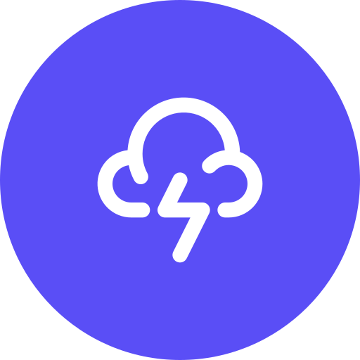 Thunderstorm Generic Circular icon