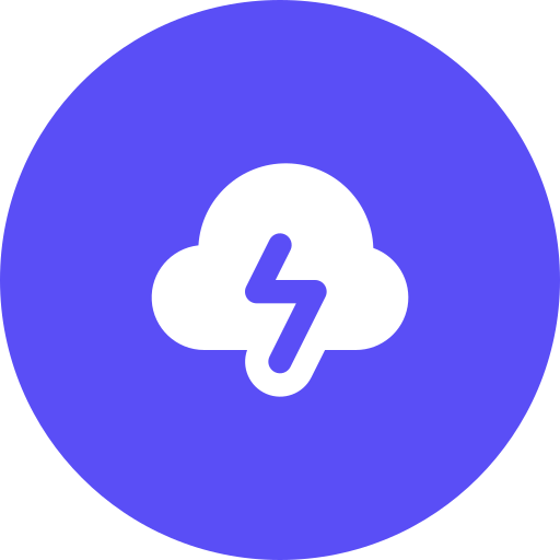 Thunderstorm Generic Circular icon