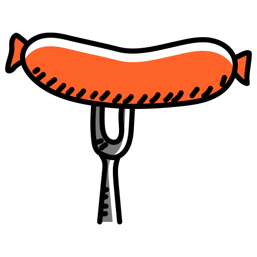 Sausage Generic Hand Drawn Color icon