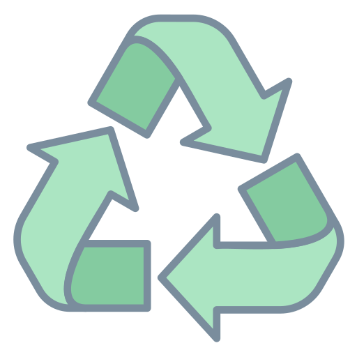 Recycle symbol Generic Outline Color icon