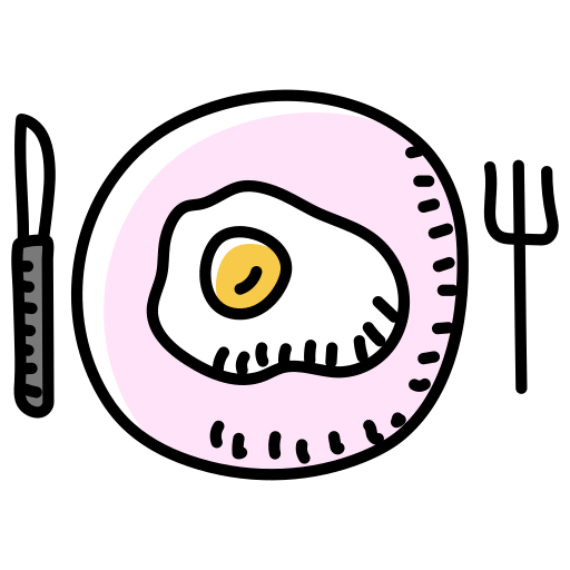 huevo frito Generic Hand Drawn Color icono
