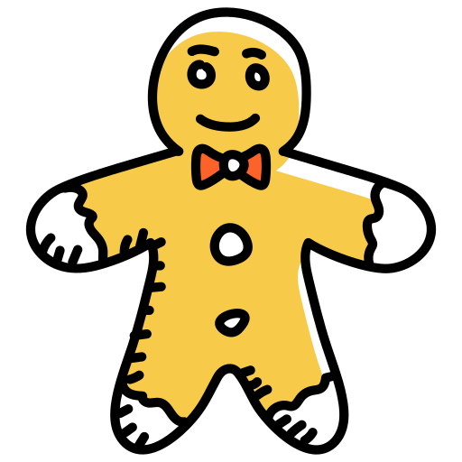 Gingerbread man Generic Hand Drawn Color icon